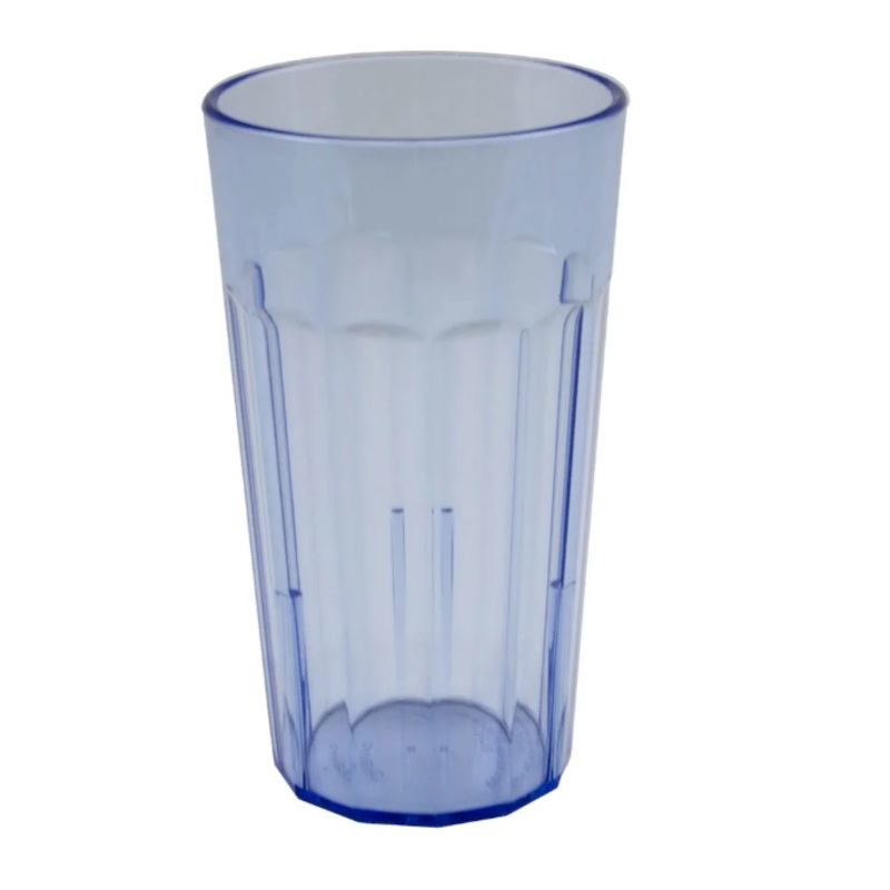 Cambro NT12401 12 3/5 oz Slate Blue Fluted Plastic Tumbler - 36ea/Case
