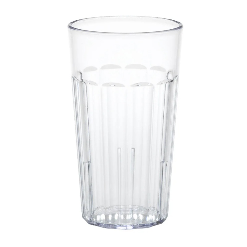 Cambro NT14152 14 oz Clear Fluted Plastic Tumbler - 36ea/Case