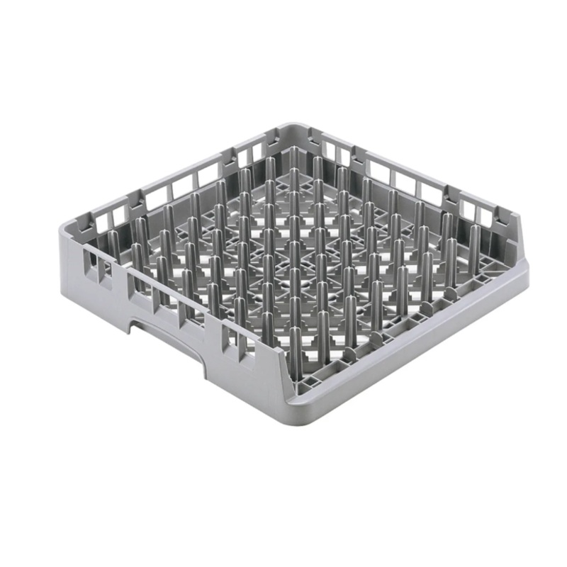 Cambro OETR314151 19 3/4" Square Camrack Open End Tray Rack - Soft Gray - 6ea/Case