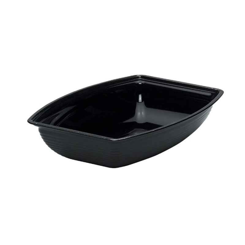 Cambro RSB1014CW110 5 qt Rectangular Camwear Bowl - 10 3/4x14 9/16" Black - 4ea/Case