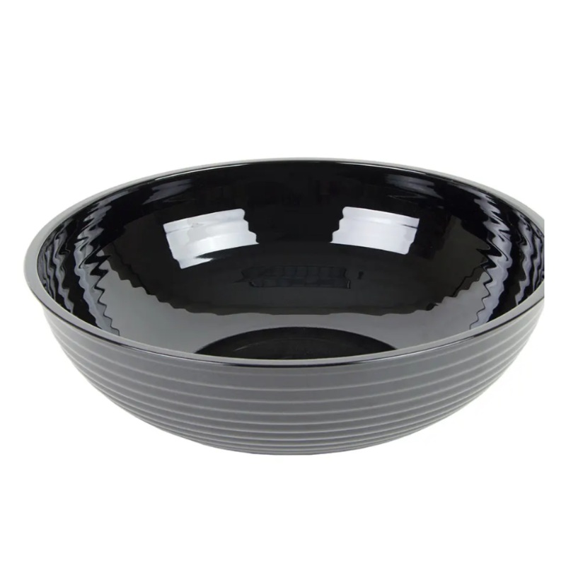 Cambro RSB12CW110 12" Round Camwear Bowl - 5.8-qt Capacity, Black - 12ea/Case