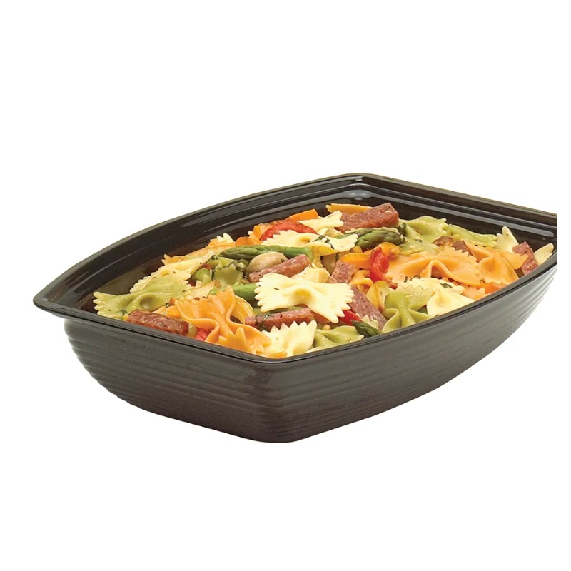 Cambro RSB1419CW110 12 qt Rectangular Camwear Bowl - 14 1/4x19 3/8" Black - 4ea/Case