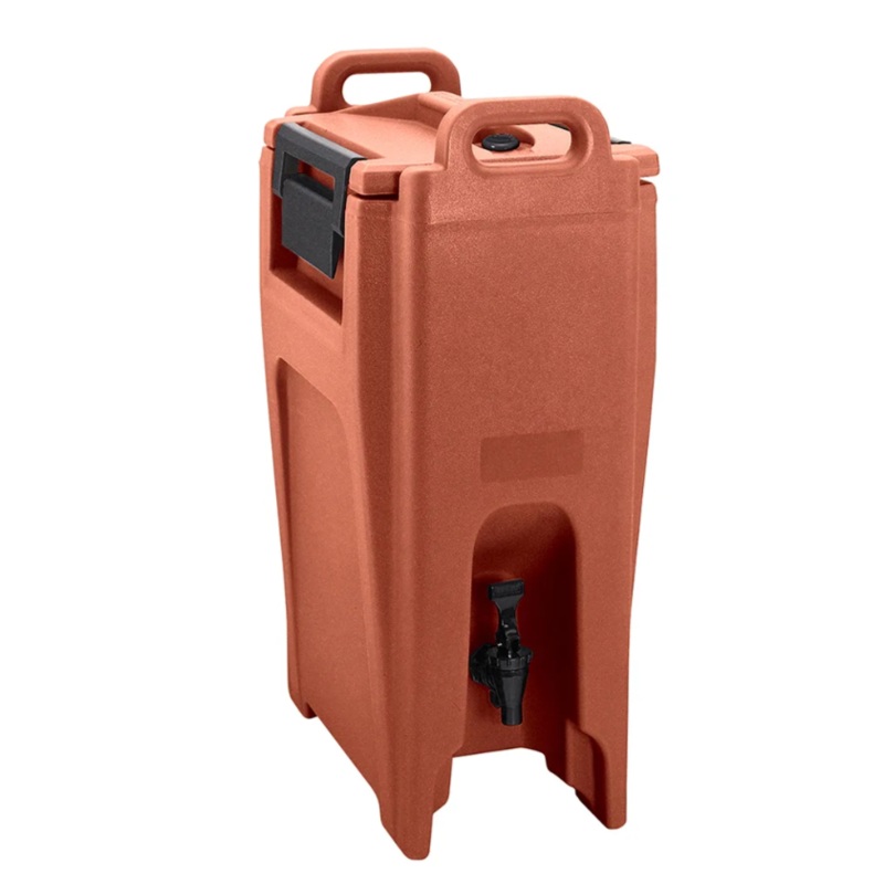 Cambro UC500402 Ultra Camtainer Insulated Beverage Dispenser 5-1/4 Gal. - Brick Red