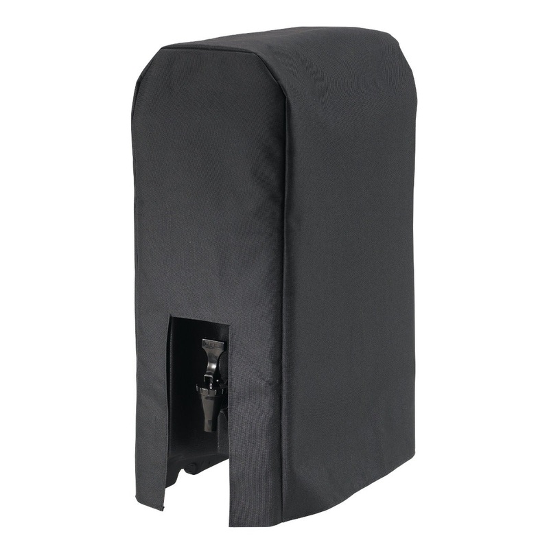 Cambro UC500CVR110 Camtainer Insulated Beverage Dispenser Customizable Polyester Cover - Black - for UC500 Series Dispensers