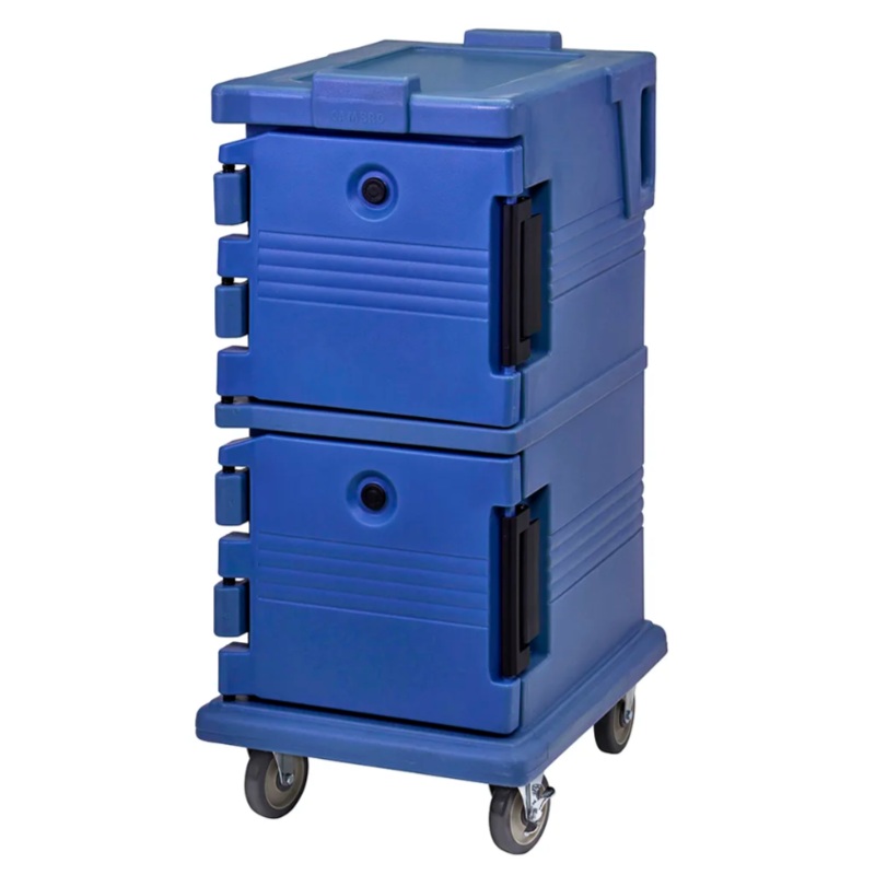 Cambro UPC600186 Ultra Camcart Insulated Food Carrier - 45 qt w/ (8) Pan Capacity, Navy Blue
