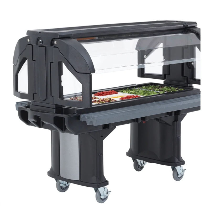 Cambro VBR6110 82" Versa Food Bar Cold Food Bar - (5) Pan Capacity, Floor Model, Black