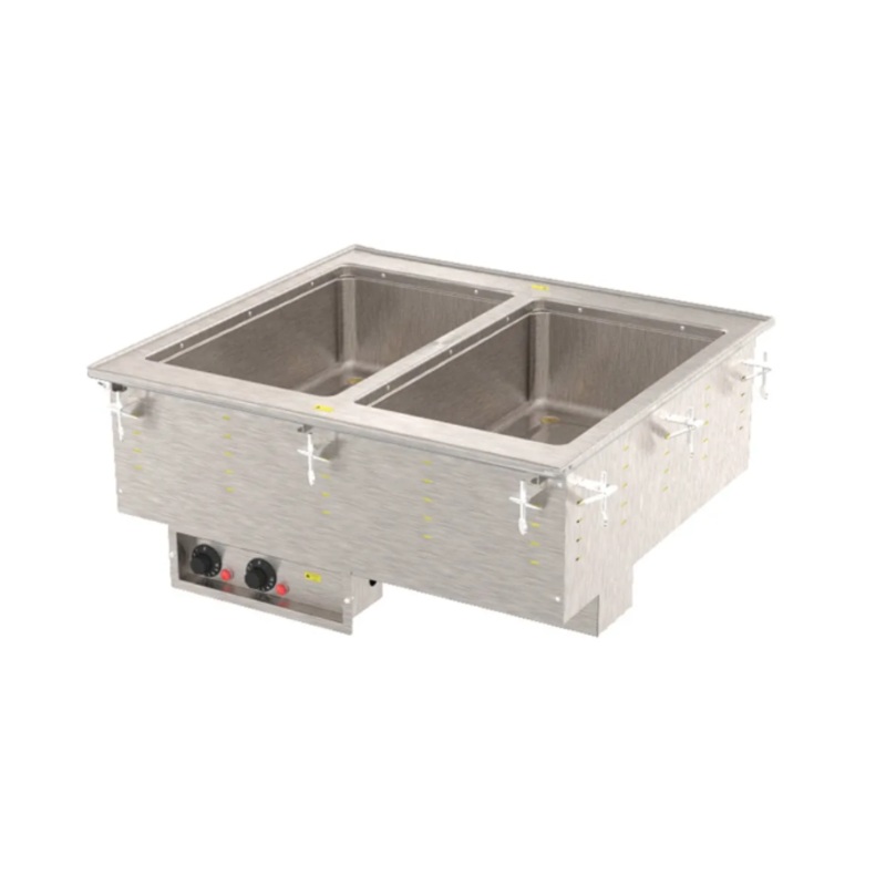 Vollrath 3640001 Drop-In Hot Food Well w/ (2) Full Size Pan Capacity, 208 240v/1ph