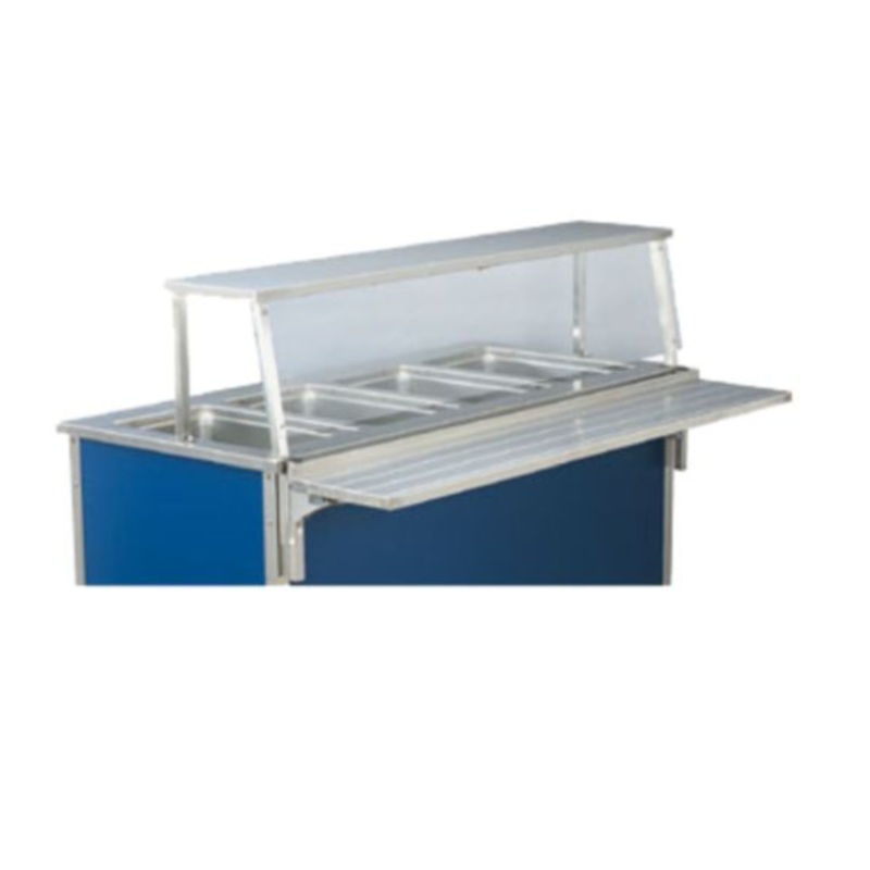 Vollrath 37311 3 Pan Single Deck Classic Cafeteria Breath Guard