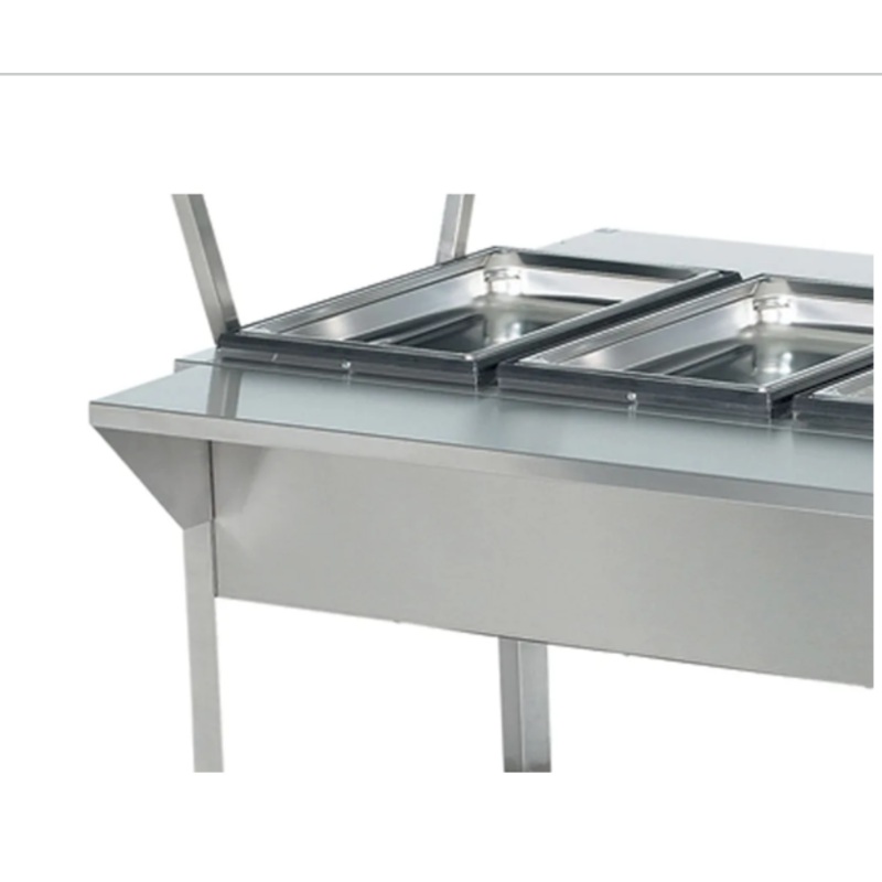 Vollrath 38092 32" Customer Side Plate Rest - 32" x 8" x 1", Stainless