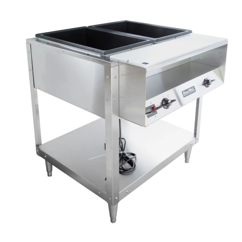 Vollrath 38116 32" Hot Food Table w/ (2) Wells & Cutting Board, 208 240v/1ph