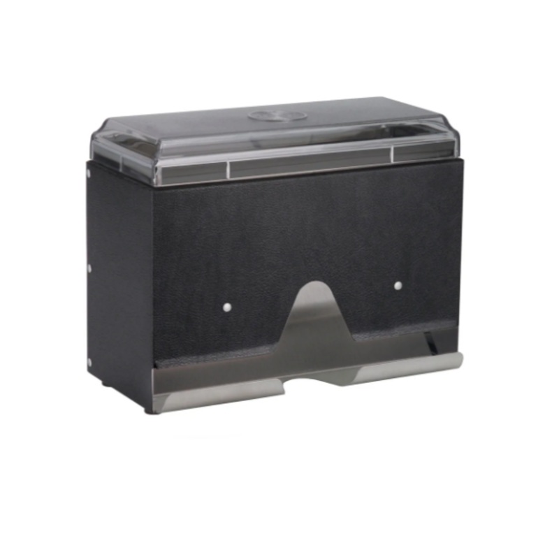 Vollrath 3815-06 Single Sided Straw Dispenser - 200 Capacity, Black