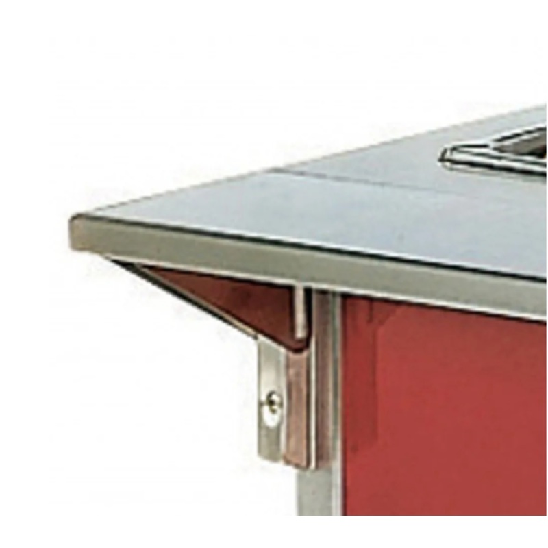 Vollrath 38993 2-Series Affordable Portable Cold Food Station / Food Bar Plate Rest with Fold-Down Mounting Kit 46"W x 7"D