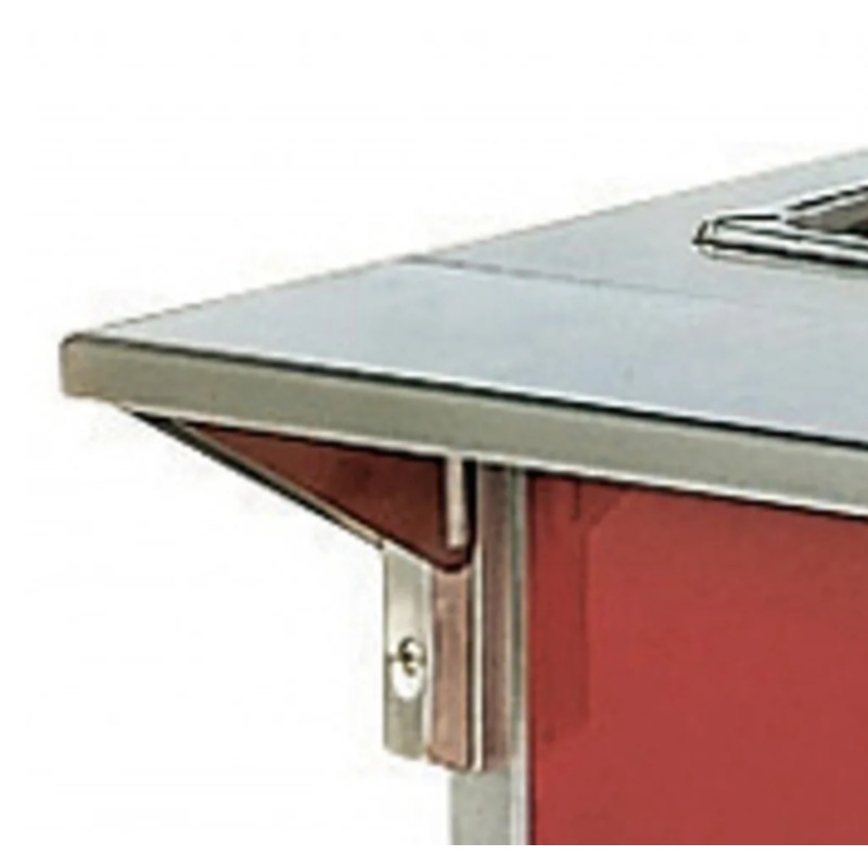 Vollrath 38994 2-Series Affordable Portable Cold Food Station / Food Bar Plate Rest with Fold-Down Mounting Kit 60"W x 7"D