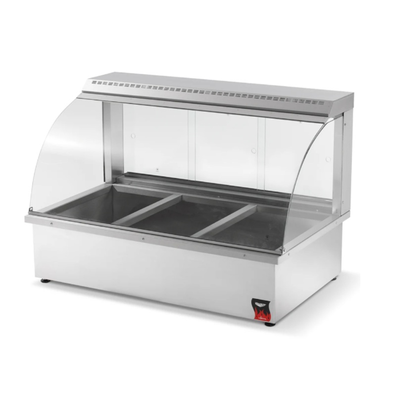Vollrath 40732 43" Full Service Countertop Heated Display Case - (3) Pan Capacity, 110v