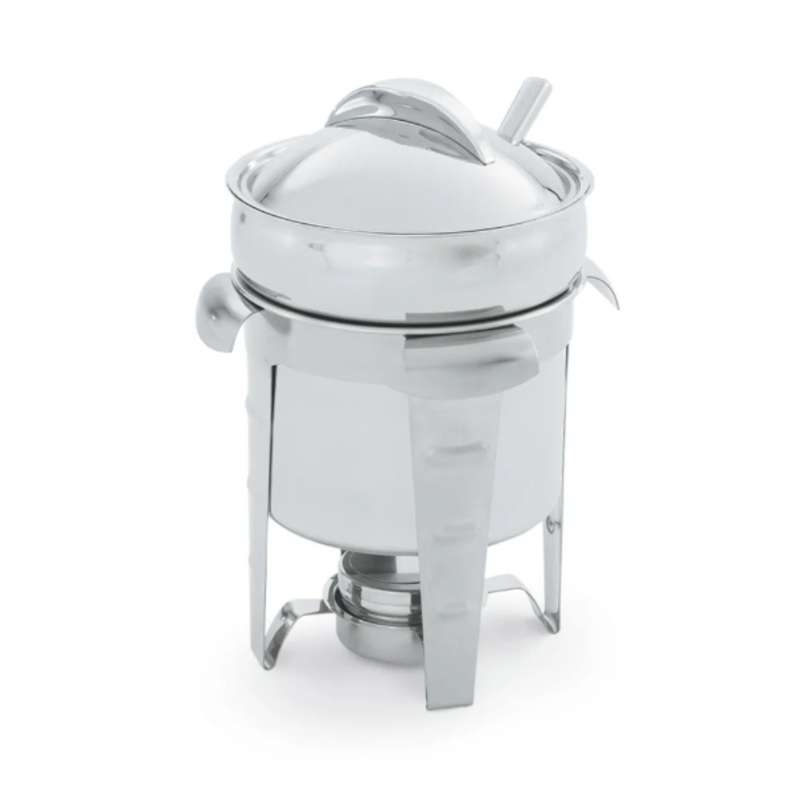 Vollrath 49523 Round Chafer w/ Lift-off Lid & Chafing Fuel Heat