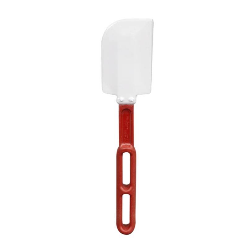 Vollrath 52010 10" High-Temp Spatula - Contoured Flexible Blade, White - 6ea/Case