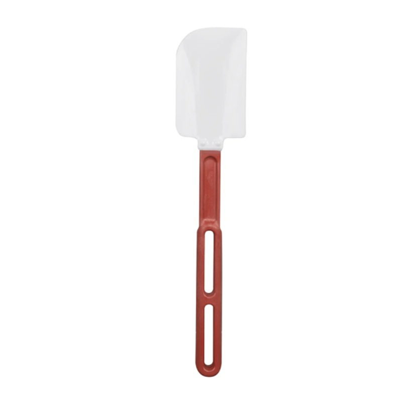 Vollrath 52023 13 1/2" High-Temp Spatula - Contoured Flexible Blade, White - 6ea/Case