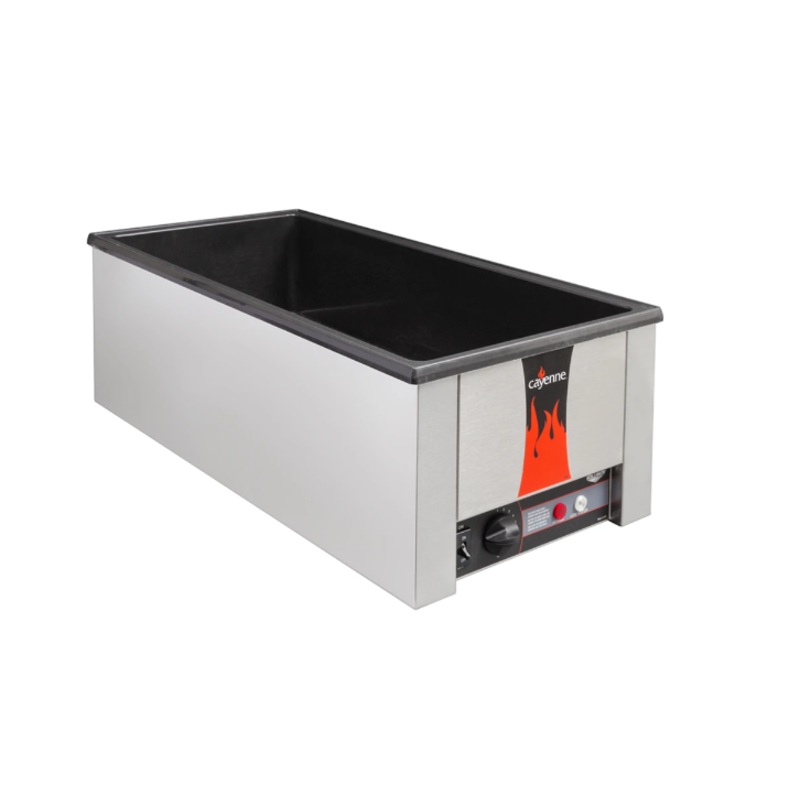 Vollrath 72050 Countertop Electric Food Warmer 13-3/4"W x 28-3/4"D x 9-3/4"H - Holds (4) 1/3 Size Pan - 120v