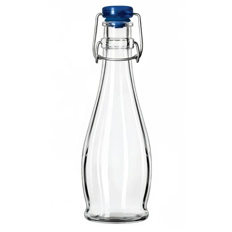 Libbey 13151017 12 oz Water Bottle - Wire Bail Lid