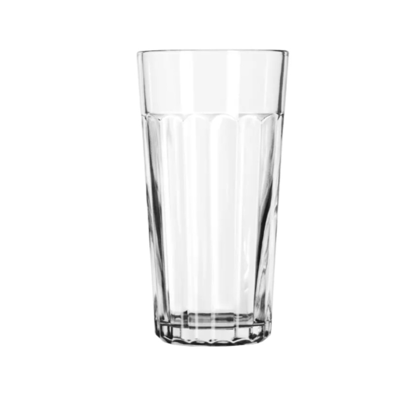 Libbey 15643 20 oz DuraTuff Paneled Glass Tumbler
