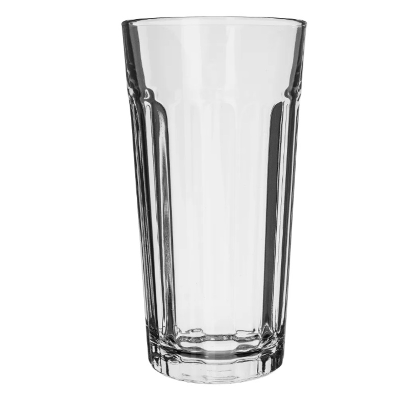 Libbey 15645 24 oz DuraTuff Paneled Glass Tumbler