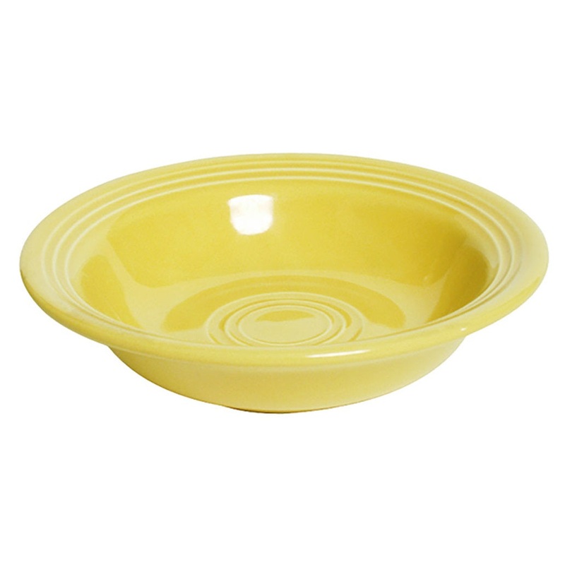 Tuxton CSD-052 Concentrix China Fruit Dish / Monkey Bowl 4-1/2 oz. - Saffron - 24/Case
