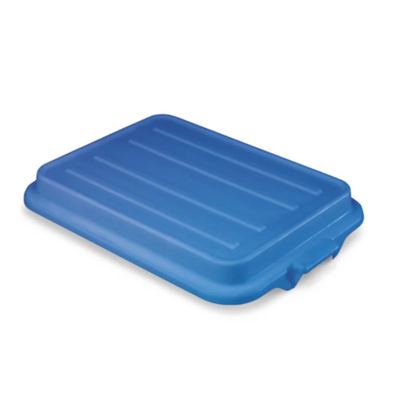 Vollrath 1500-C04 Food Storage Box Cover - Snap-On, 22 1/8x15 5/8x2 1/2", Poly, Blue - 6ea/Case