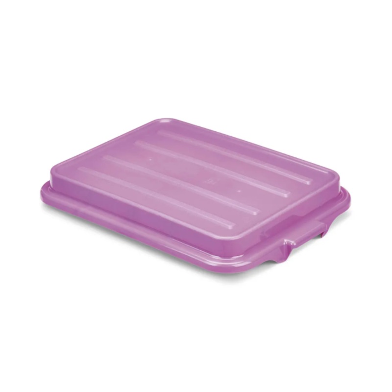 Vollrath 1500-C80 Food Box Lid - 16" x 22", Polypropylene, Purple - 6ea/Case