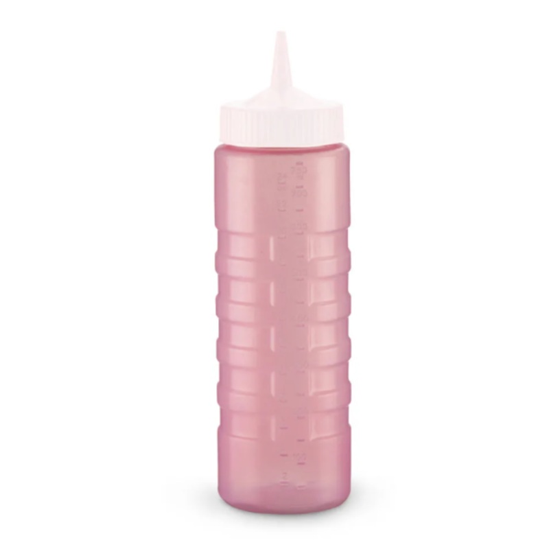 Vollrath 4924C-02 24 oz Squeeze Bottle Dispenser - Bottle Only, Red - 12ea/Case