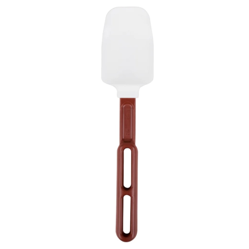 Vollrath 58110 10" SoftSpoon - Red Poly Handle, White - 6ea/Case