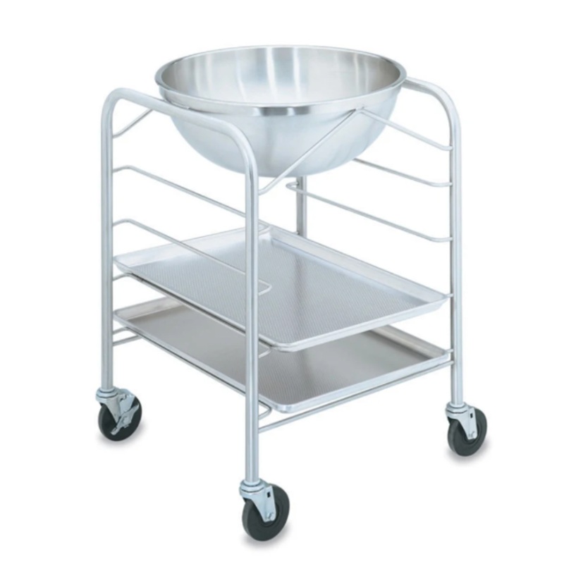 Vollrath 79002 30 qt Mixing Bowl Stand with Tray Slides - Stainless