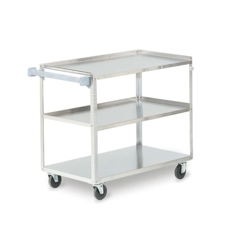 Vollrath 97140 3 Level Stainless Utility Cart w/ 500 lb Capacity, Raised Ledges