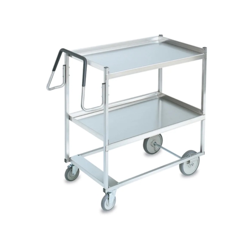 Vollrath 97202 2 Level Stainless Utility Cart w/ 900 lb Capacity, Raised Ledges