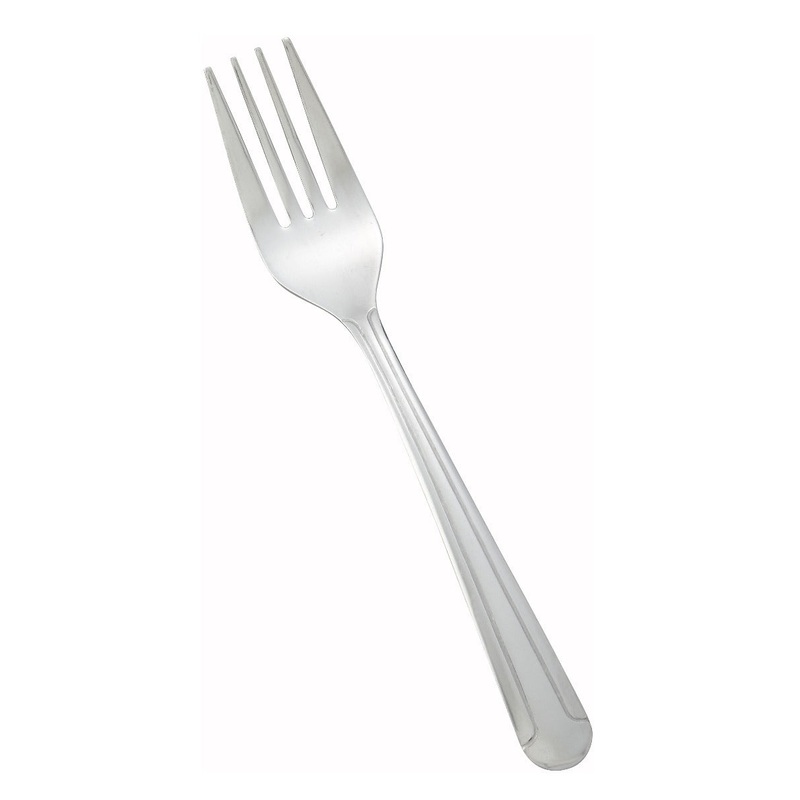 Winco 0001-06 Dominion 18/0 Stainless Steel Medium Weight Salad Fork 6-1/8" - 600/Case