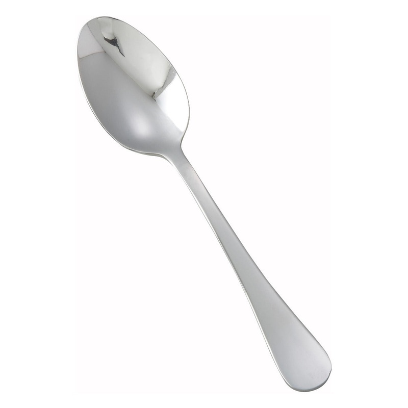 Winco 0026-01 Elite 18/0 Stainless Steel Heavy Weight Teaspoon 6" - 600/Case