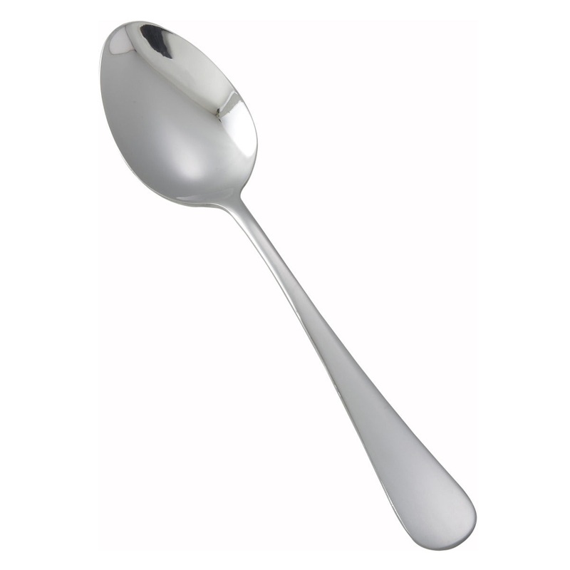 Winco 0026-03 Elite 18/0 Stainless Steel Heavy Weight Dinner Spoon 7" - 600/Case