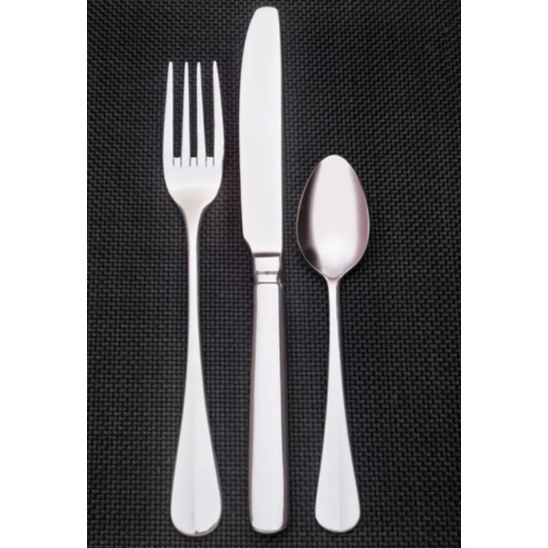 Libbey 213 002 7 1/4" Dessert Spoon with 18/0 Stainless Grade, Baguette Pattern