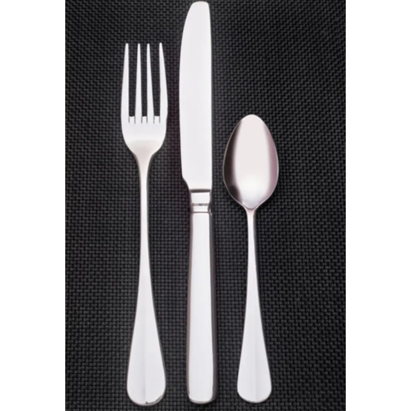 Libbey 213 004 7 1/4" Soup Spoon with 18/0 Stainless Grade, Baguette Pattern