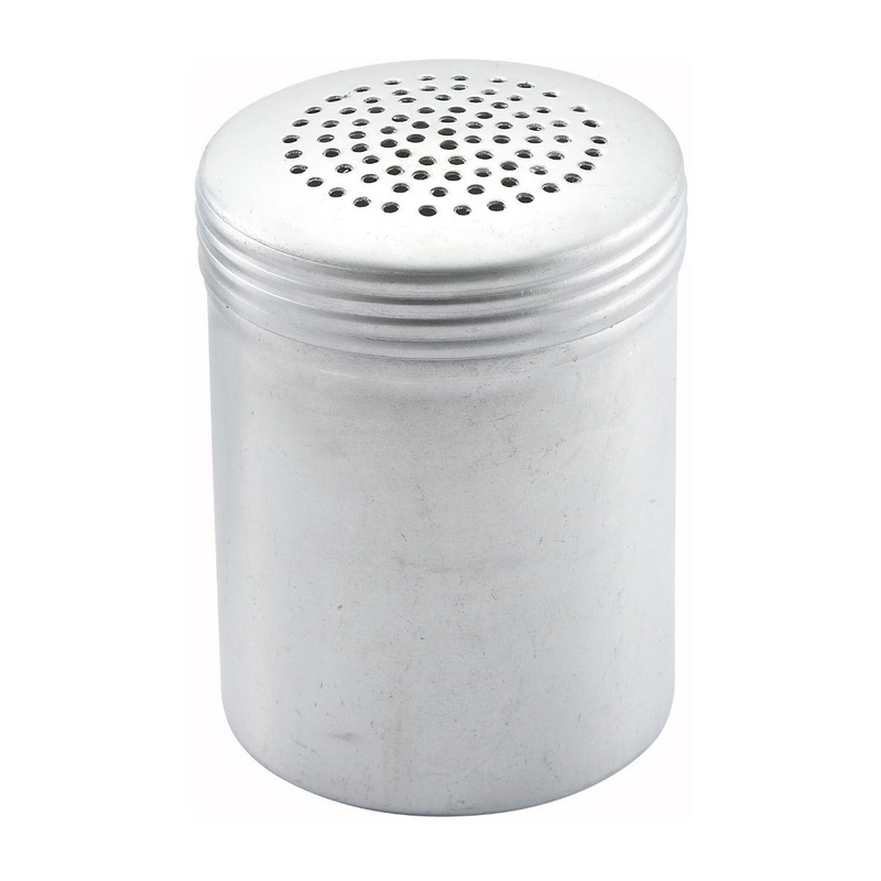 Winco ADRG-10H Aluminum Shaker / Dredge without Handle 10 oz.