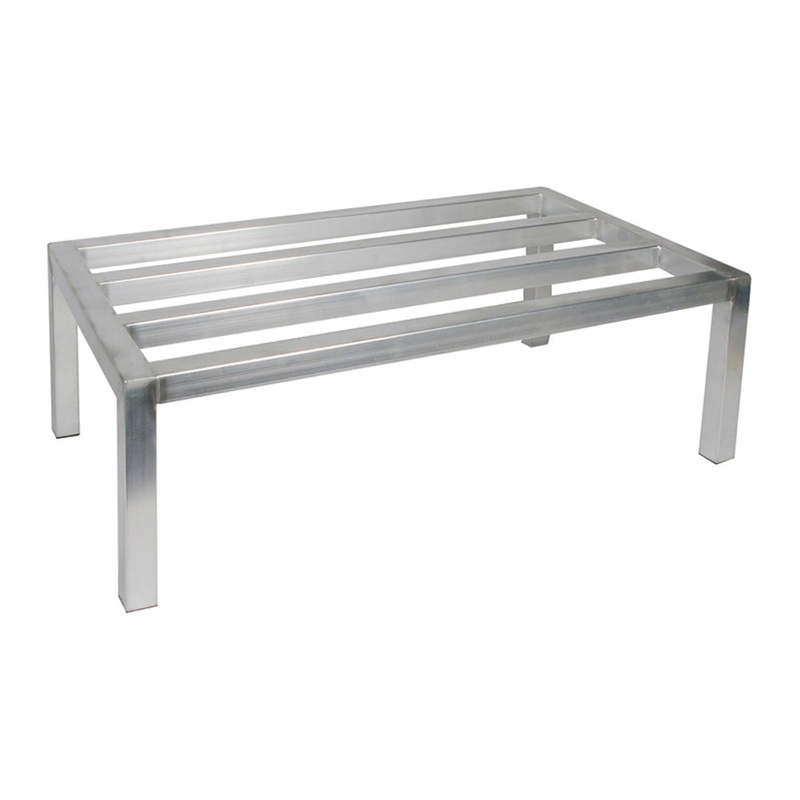 Winco ADRK-2036 Aluminum Stationary Dunnage Rack 20" x 36" x 12"H - 1,800 lb. Capacity - 6/Case