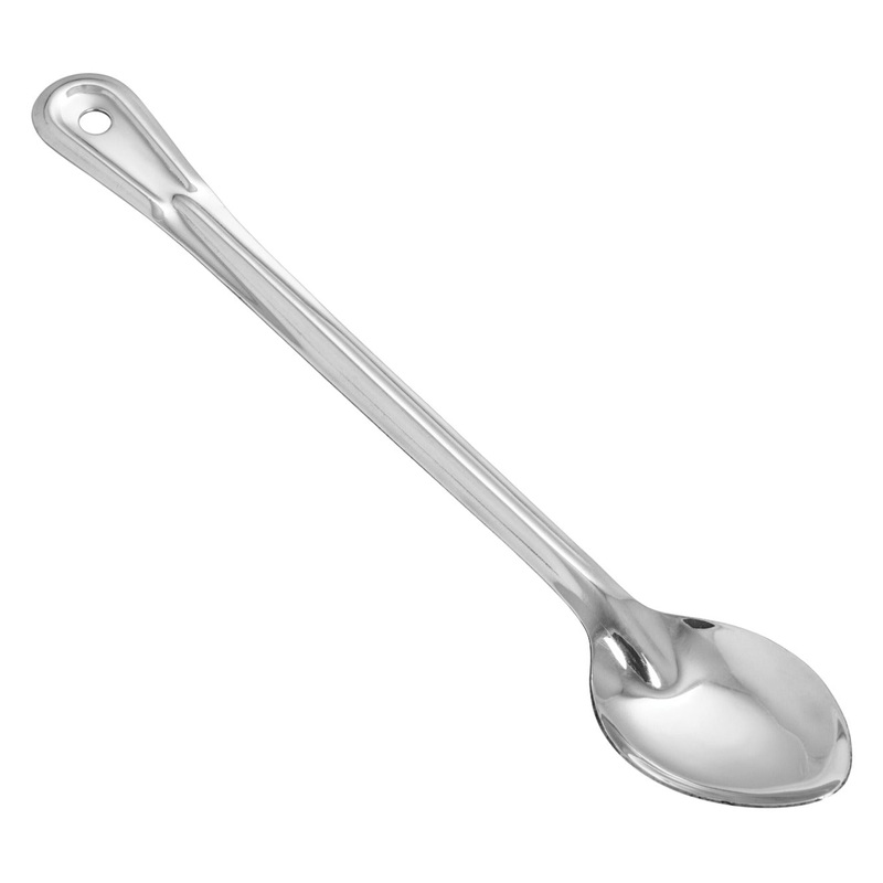 Winco BSOT-15H 15" Stainless Steel Heavy-Duty Solid Basting Spoon 15"- 144/Case