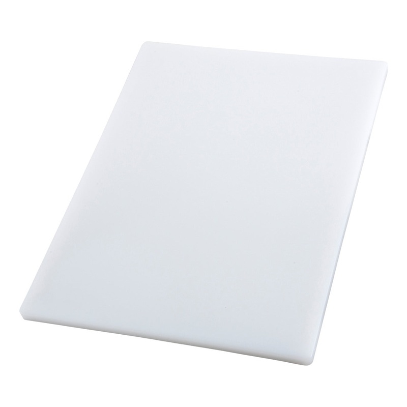 Winco CBH-1520 High-Density Plastic Cutting Board 15" x 20" x 3/4" - White - 6/Case