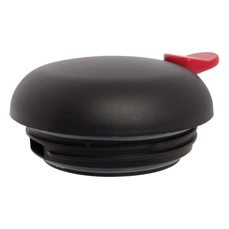 Winco CF-LID Black/Red Push Button Carafe Lid for CF-1.2, CF-1.5 & CF-2.0