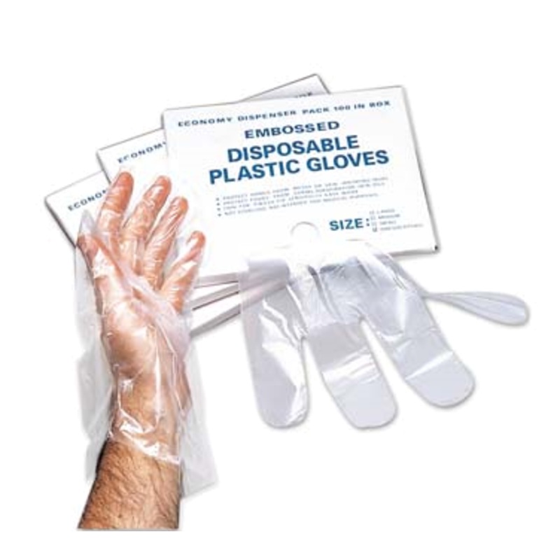 Adcraft DG-10LC Disposable Gloves Large Vinyl