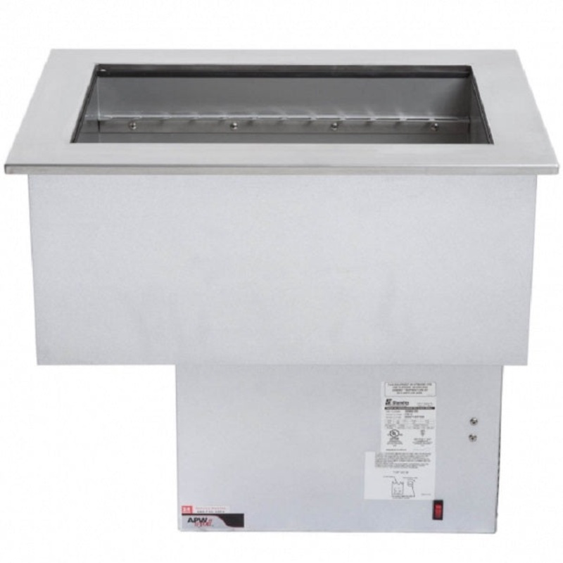 APW Wyott CW-1 Self-Contained Drop-In Refrigerated Cold Food Well 28" x 20" - Holds (1) Pan