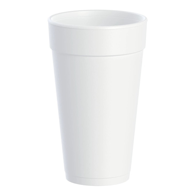 Dart 20J16 Insulated Foam Cup 20 oz (Case of 500) Disposable Foam Cup