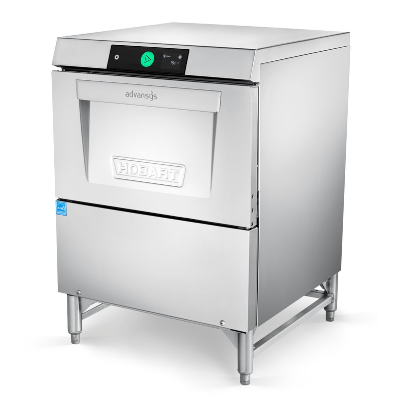 Hobart LXGNPR-2 Advansys Chemical Sanitizing Low Temp Undercounter Glasswasher with PuriRinse - 38 Racks/Hour Capacity - 120v