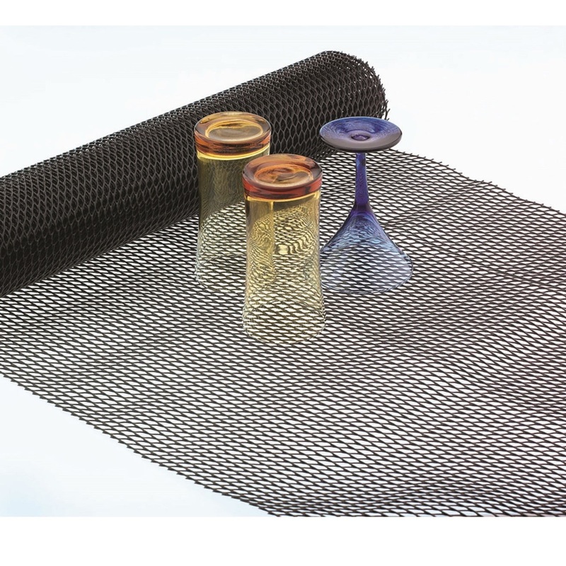 San Jamar UL5405 Ultraliner Plastic Mesh Shelf Liner 2' x 40' roll - Black