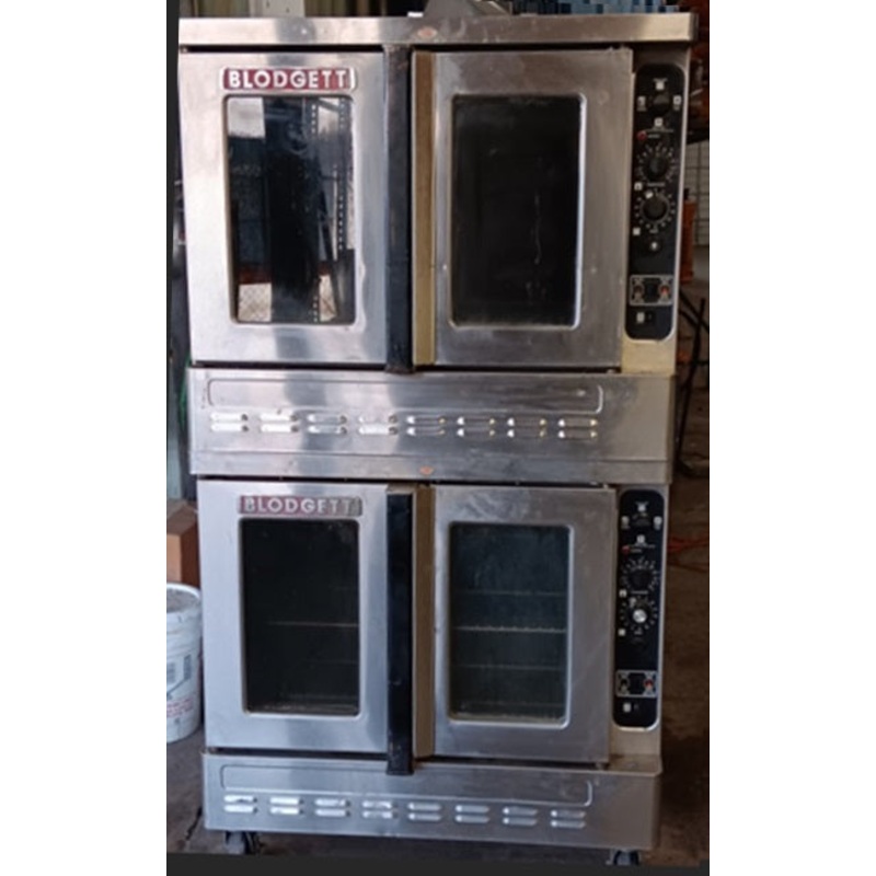 Used Restaurant Equipment - Blodgett DFG1XL/AA Double-Deck Full Size Natural Gas Convection Oven - 30,000 BTU