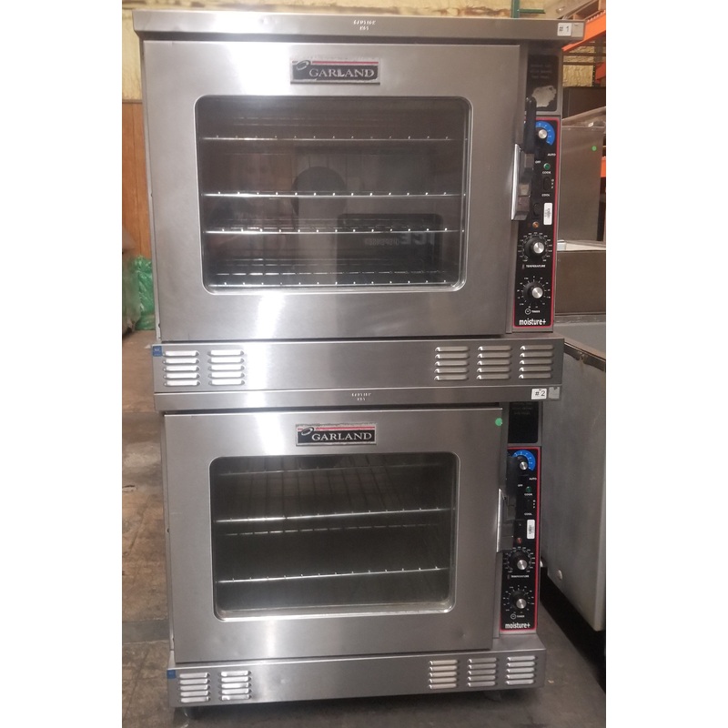 Used Restaurant Equipment - Garland MP-GD-10-S Moisture+ Double-Deck Natural Gas Convection Oven - 80,000 BTU